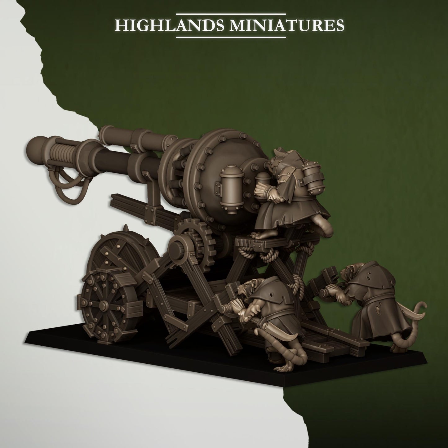 Sewer Rats Vermin Cannon | Sewer Rats Army Collection | Highland Miniatures