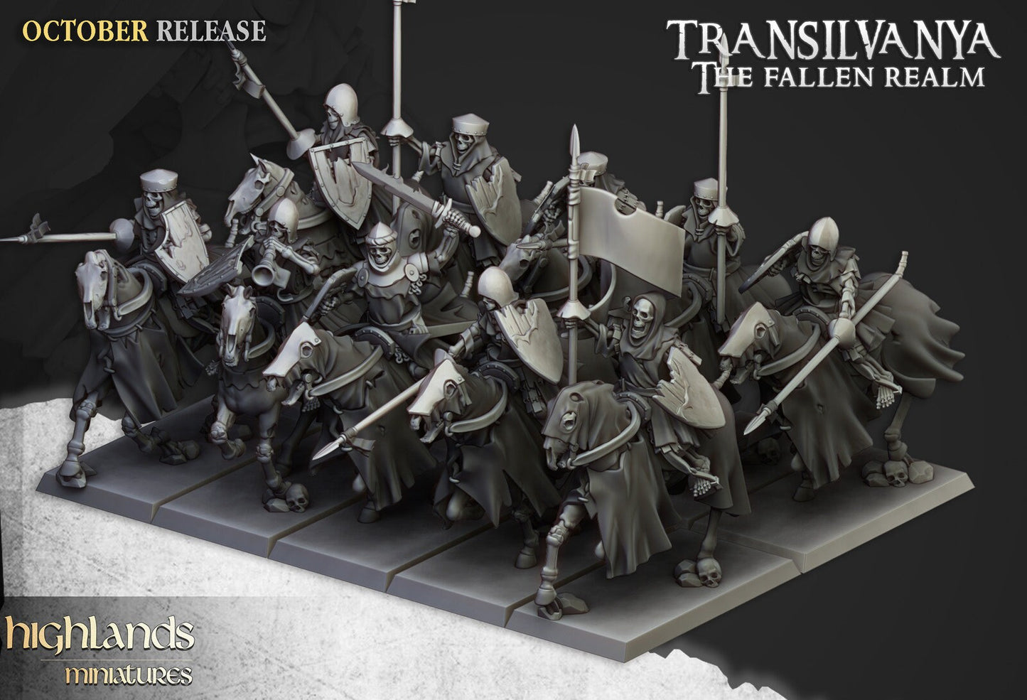 Transilvanya Mounted Skeleton Warriors | Transilvanya Army Collection | Highland Miniatures