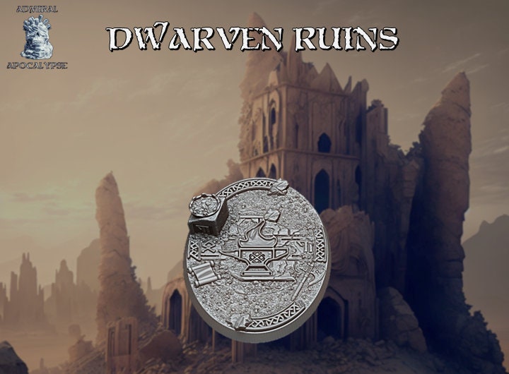 Dwarven Mines Scenic Bases | Underground Fantasy Wargaming Bases | Admiral Apocalypse