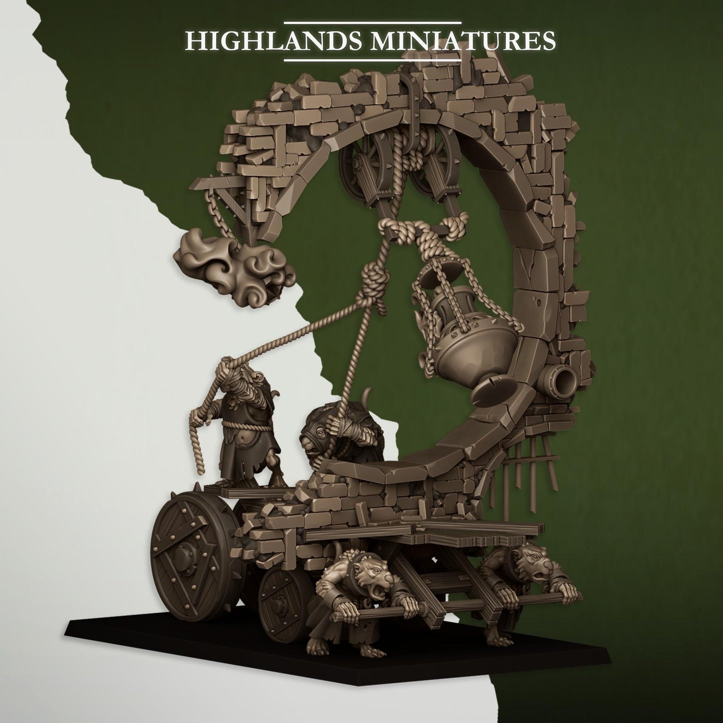 Sewer Rats Moving Bell & Censer | Sewer Rats Army Collection | Highland Miniatures