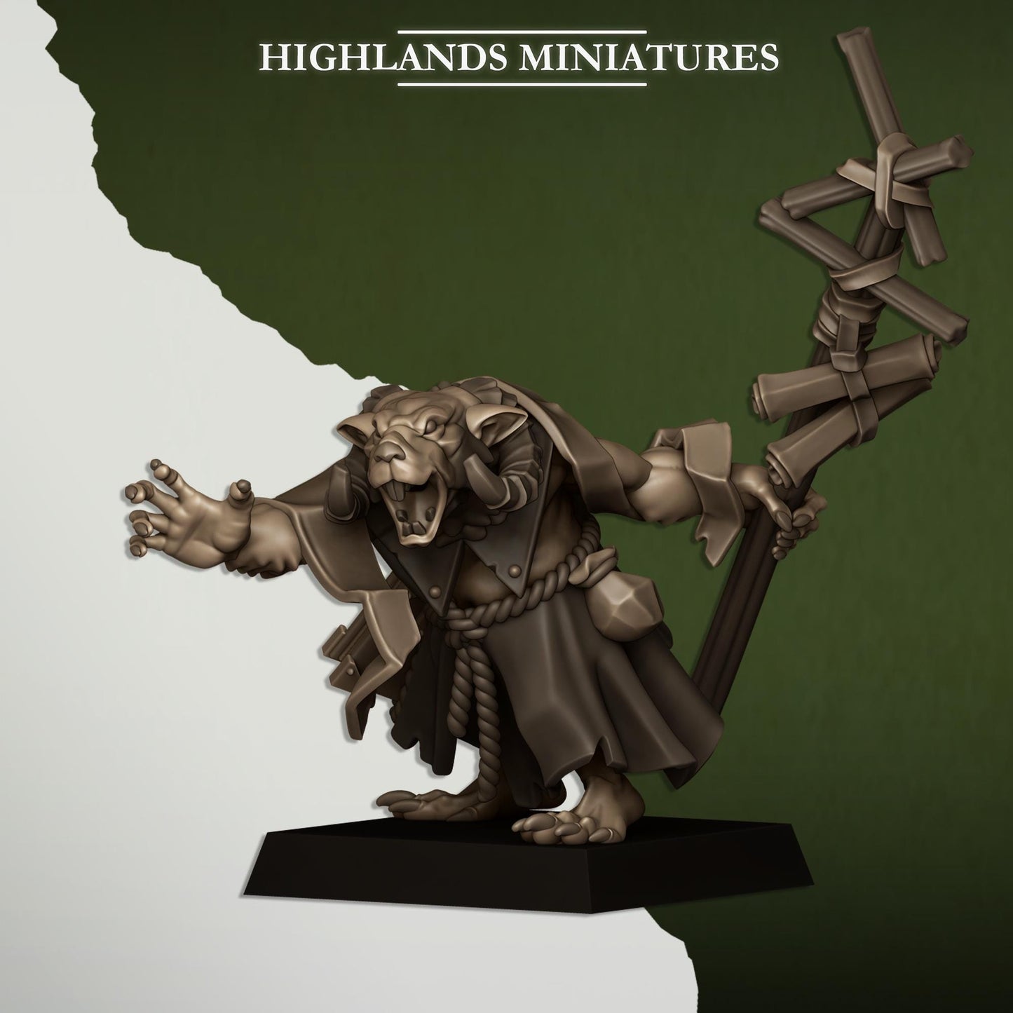 Sewer Rats Vermin Warlock | Sewer Rats Army Collection | Highland Miniatures