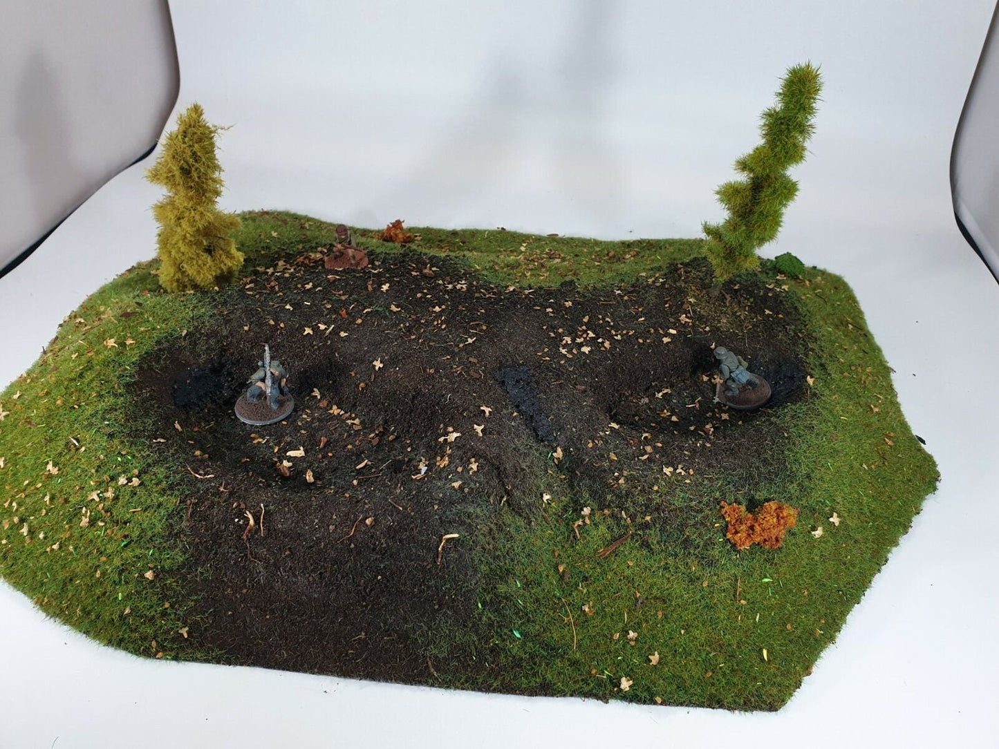 Hills with bunkers and trenches for WW2 Wargaming