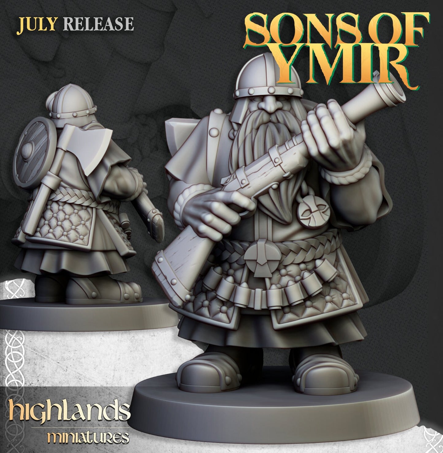 Dwarf Marksmen & Gunners | Sons of Ymir | Highland Miniatures