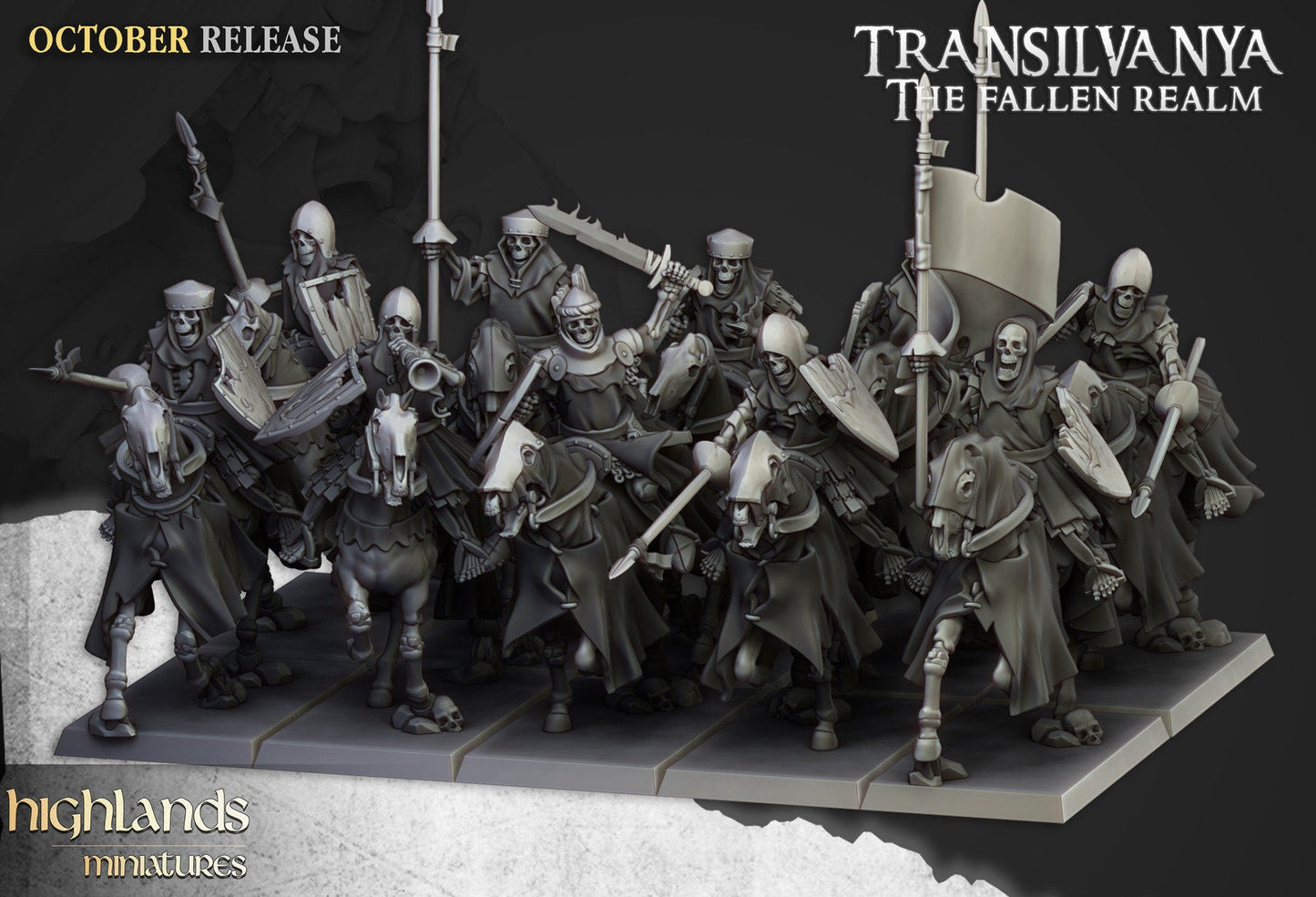 Transilvanya Mounted Skeleton Warriors | Transilvanya Army Collection | Highland Miniatures