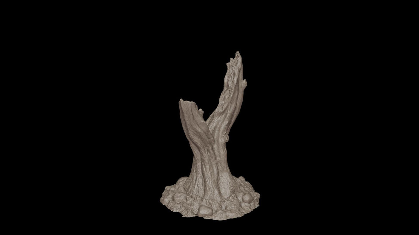 Dead Tree Stumps - Pack of 6 - Scatter Terrain for Wargaming
