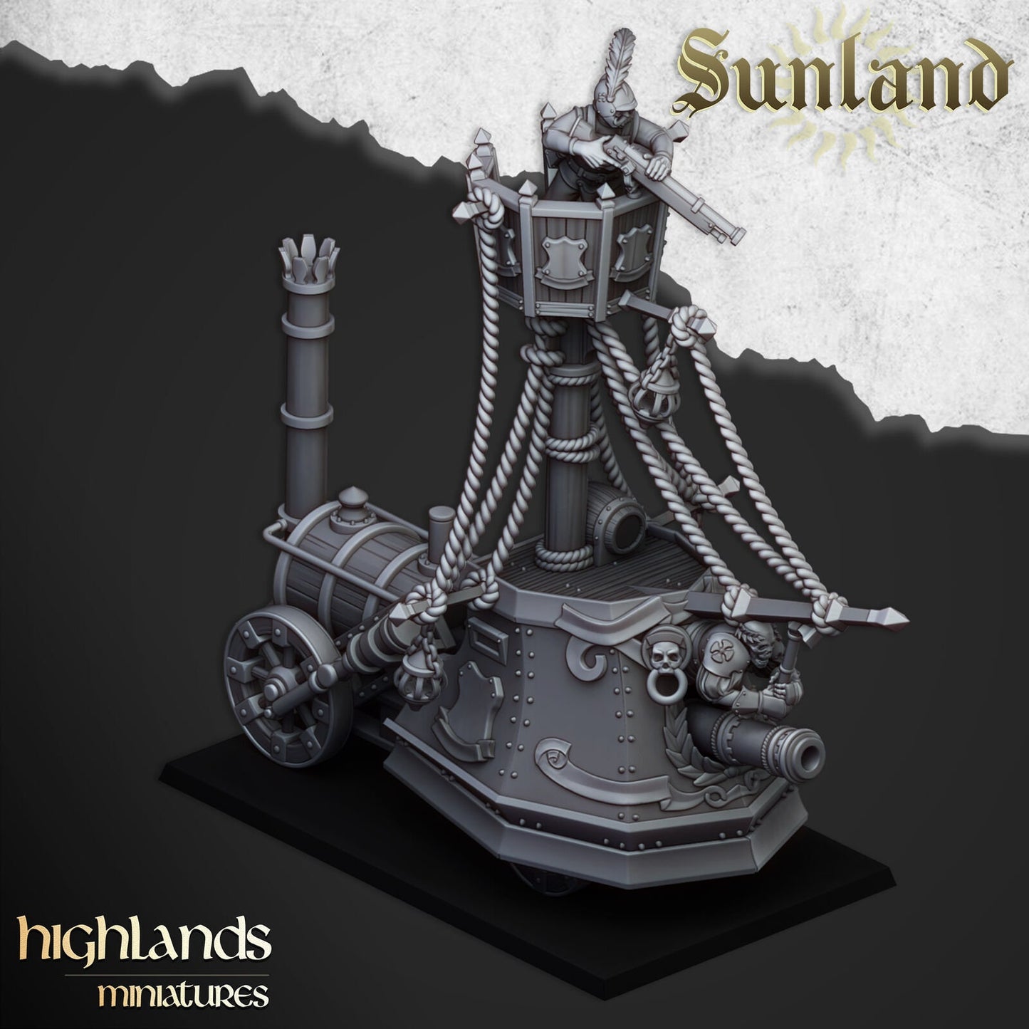 Sunland Ironclad Landship | Sunland Army Collection | Highland Miniatures