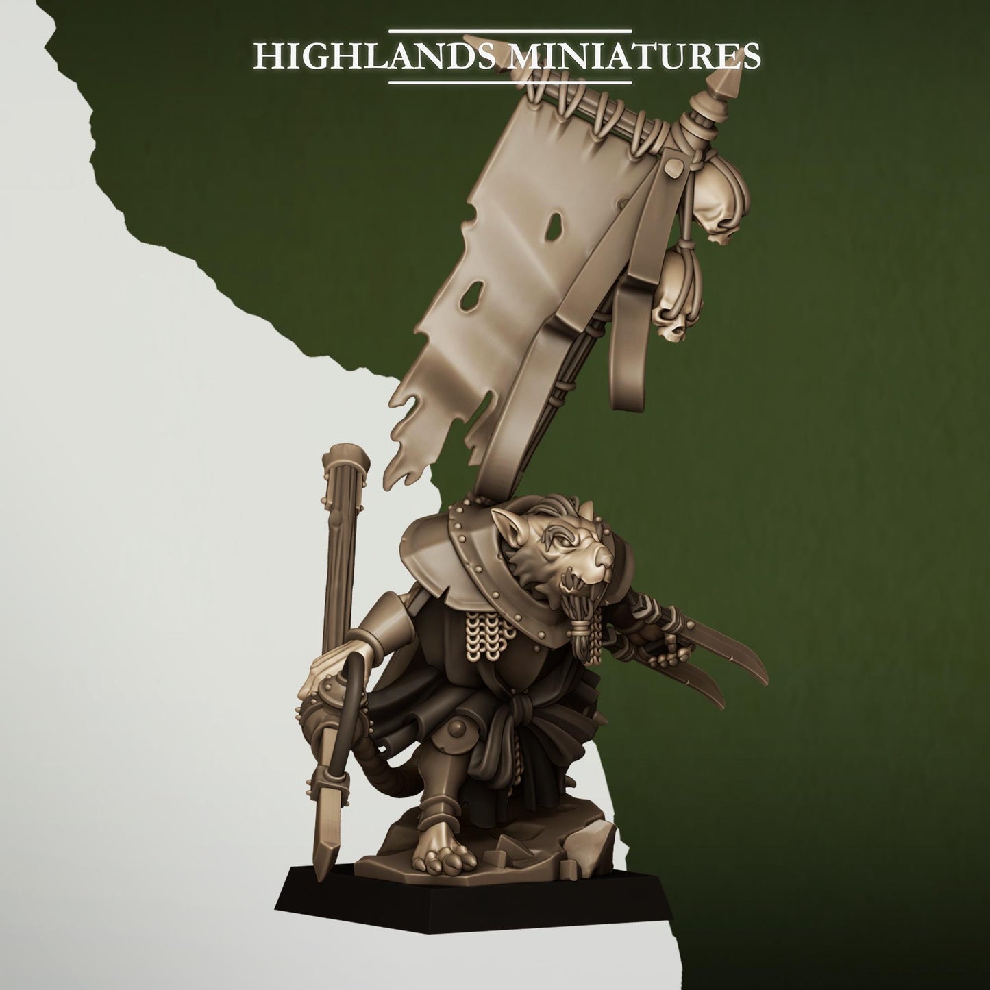 Sewer Rats Vermin Warlord | Sewer Rats Army Collection | Highland Miniatures