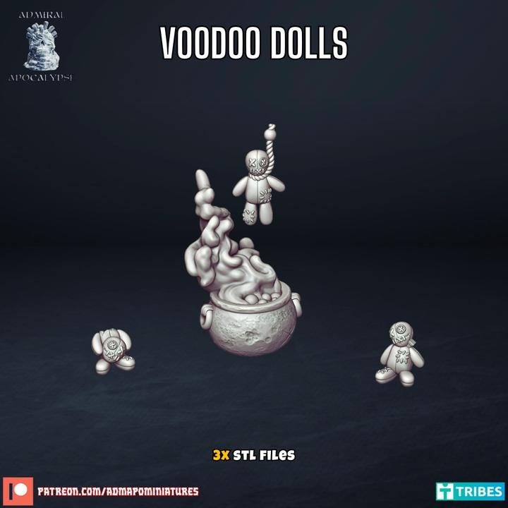 Voodoo Swamp Scatter & Basing Bits | Dark Fantasy Wargaming Terrain | Admiral Apocalypse