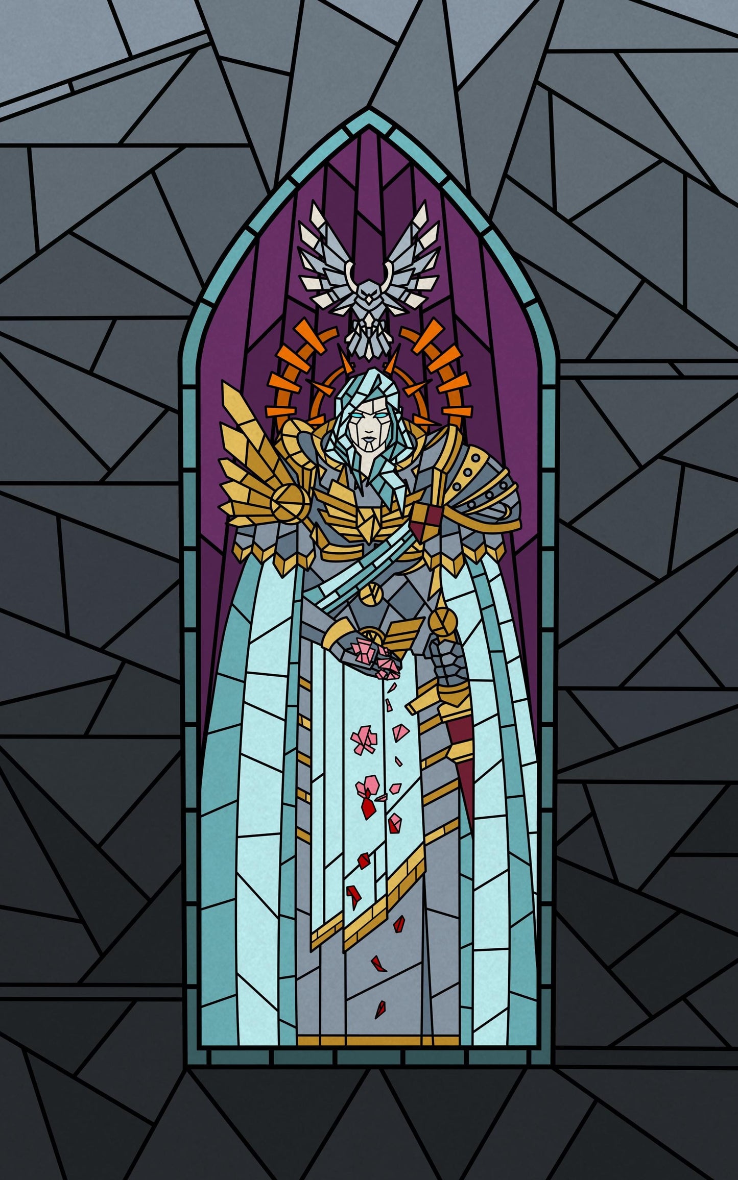 Gothic Stained Glass Walls for Wargaming Terrain building