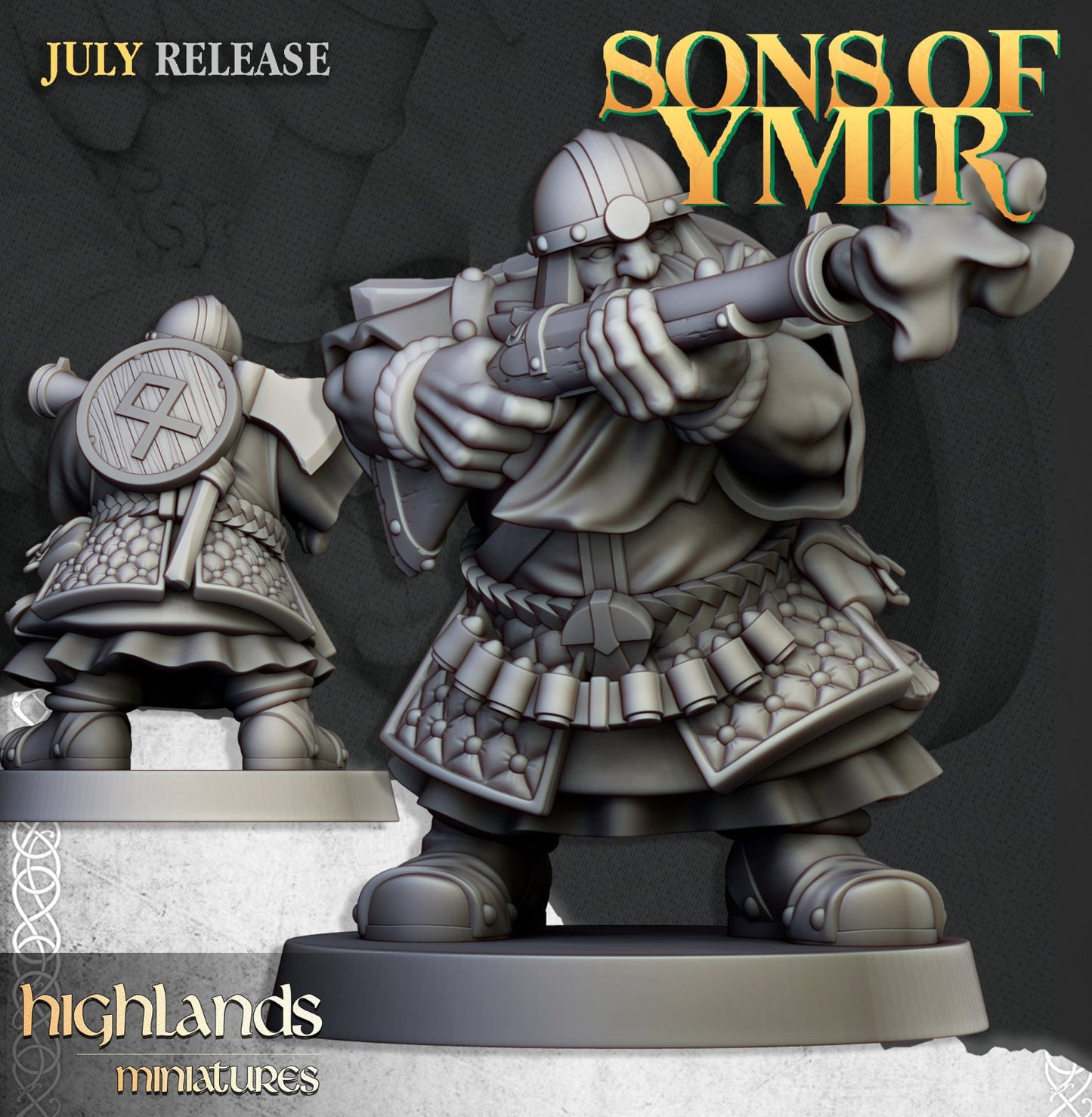 Dwarf Marksmen & Gunners | Sons of Ymir | Highland Miniatures