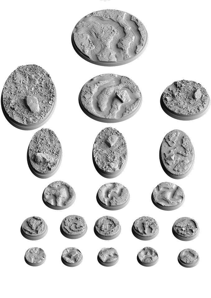 Volcano & Lava Base Toppers for Sci-Fi & Fantasy Wargaming