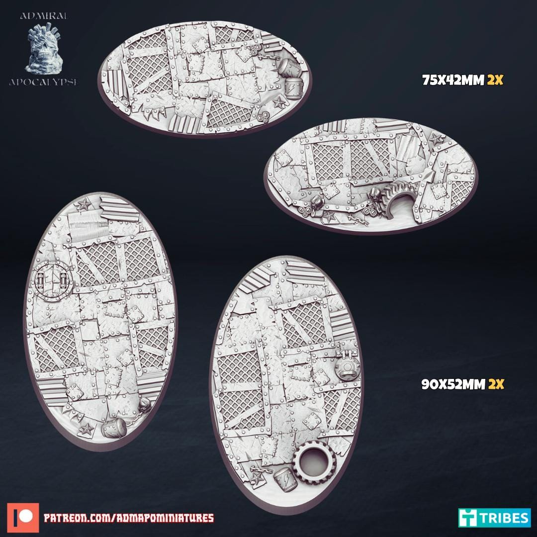 Water World Scenic Bases | Aquatic & Flooded Wargaming Bases | Admiral Apocalypse