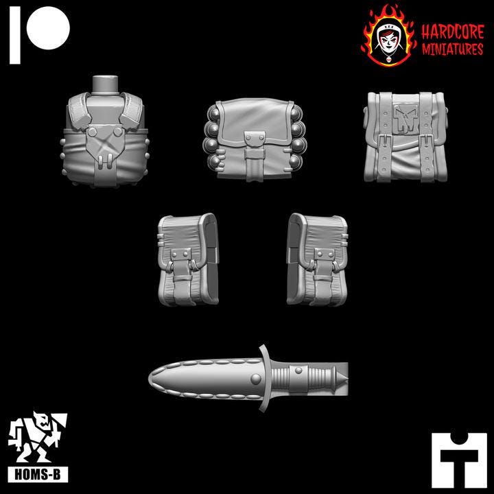 Modular Space Ork Kommando Add-On Packs | Arms, Heads & Accessories | Hardcore Miniatures