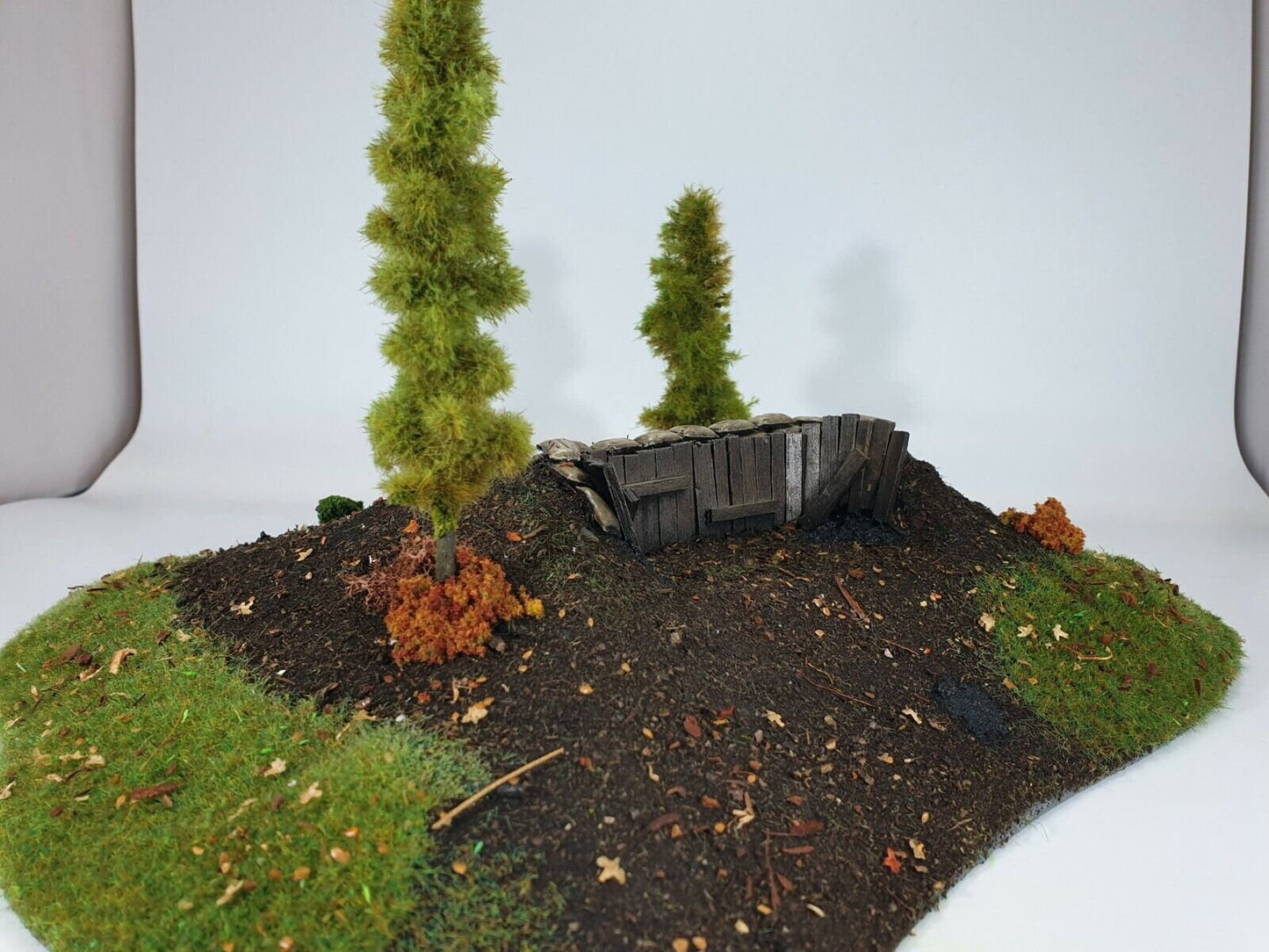 Hills with bunkers and trenches for WW2 Wargaming