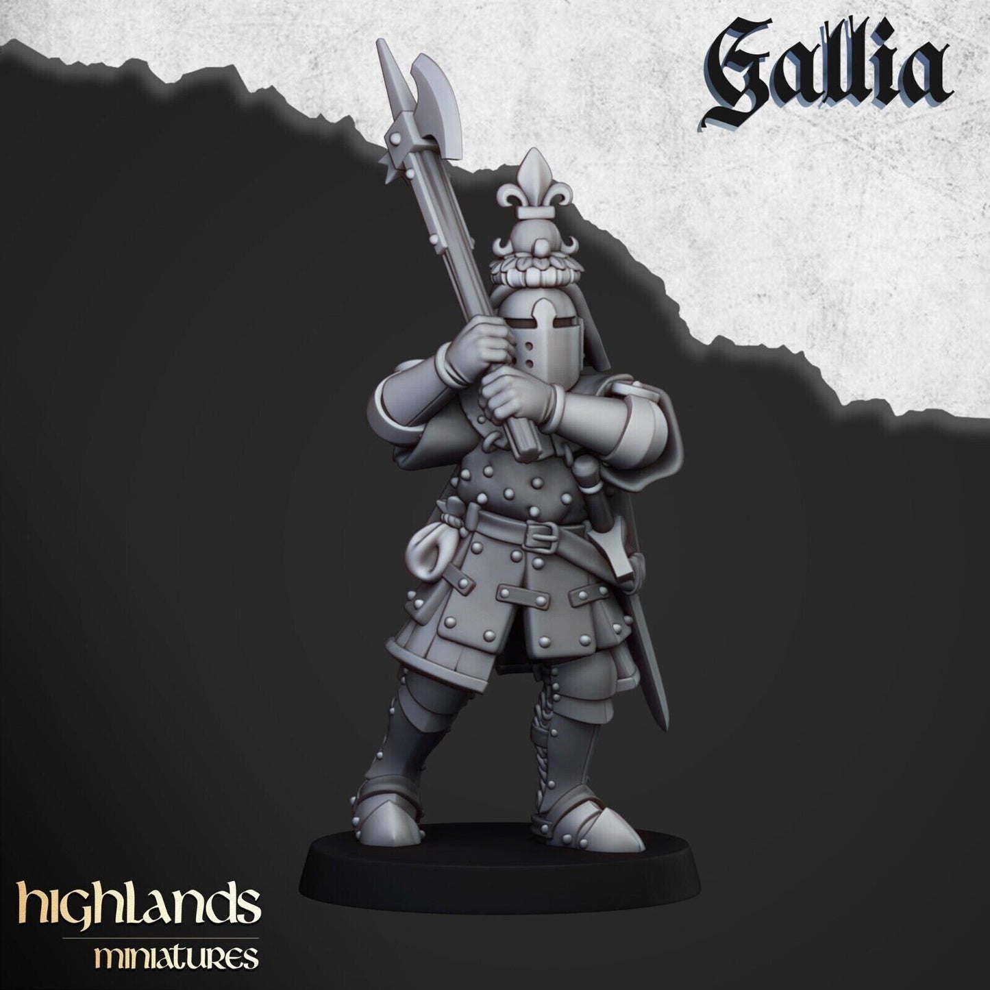 Knights of Gallia on Foot | Gallia Army Collection | Highland Miniatures