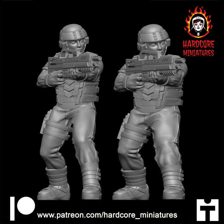 Space Troopers & Alien Bugs | Retro Sci-Fi Wargaming Miniatures | Hardcore Miniatures