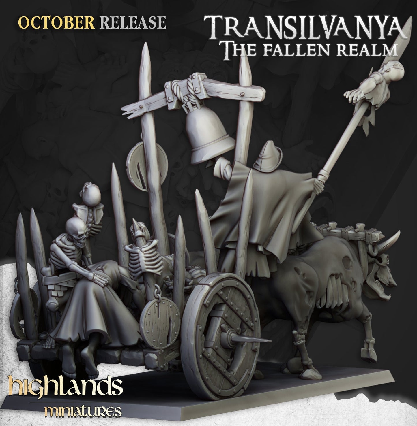 Transilvanya Corpse Cart | Transilvanya Army Collection | Highland Miniatures
