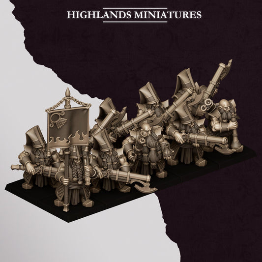 Sons of Marduk Dwarf Blackpowder Shooters
