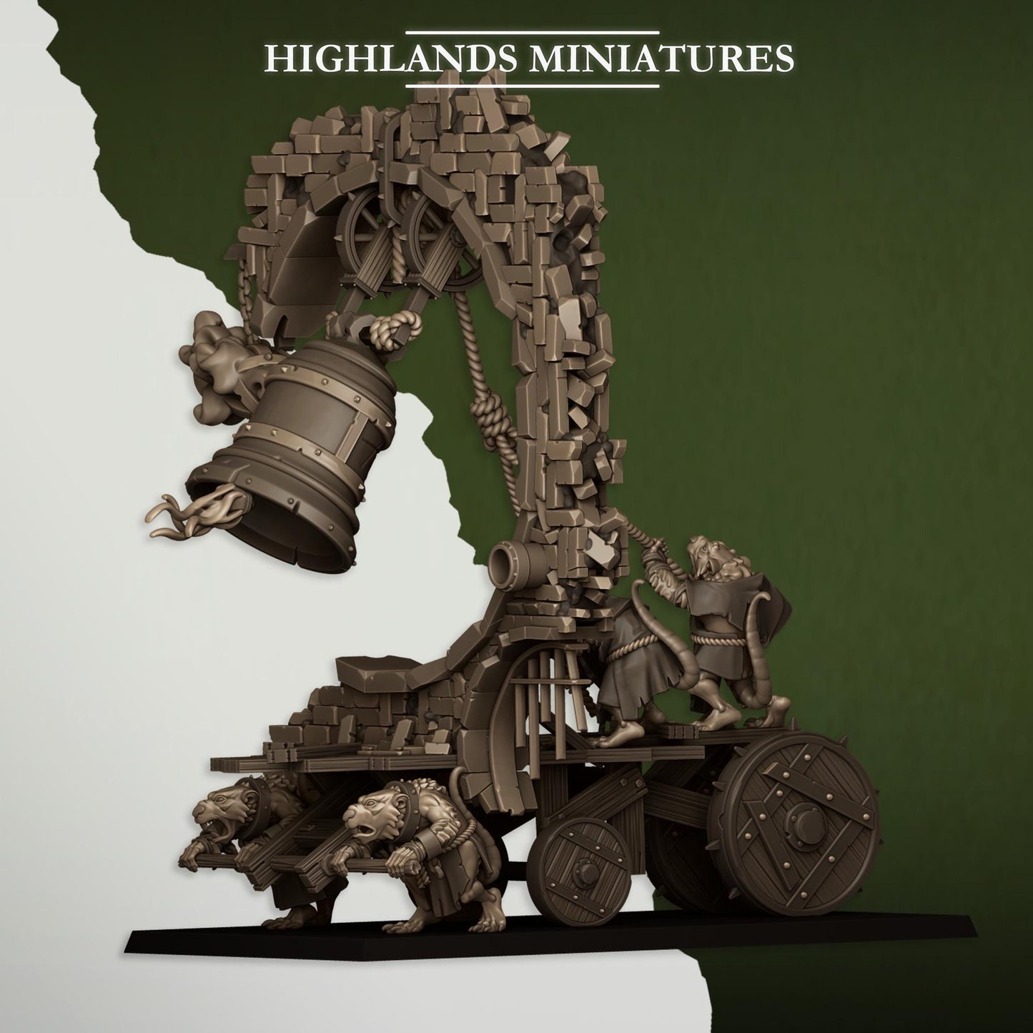 Sewer Rats Moving Bell & Censer | Sewer Rats Army Collection | Highland Miniatures