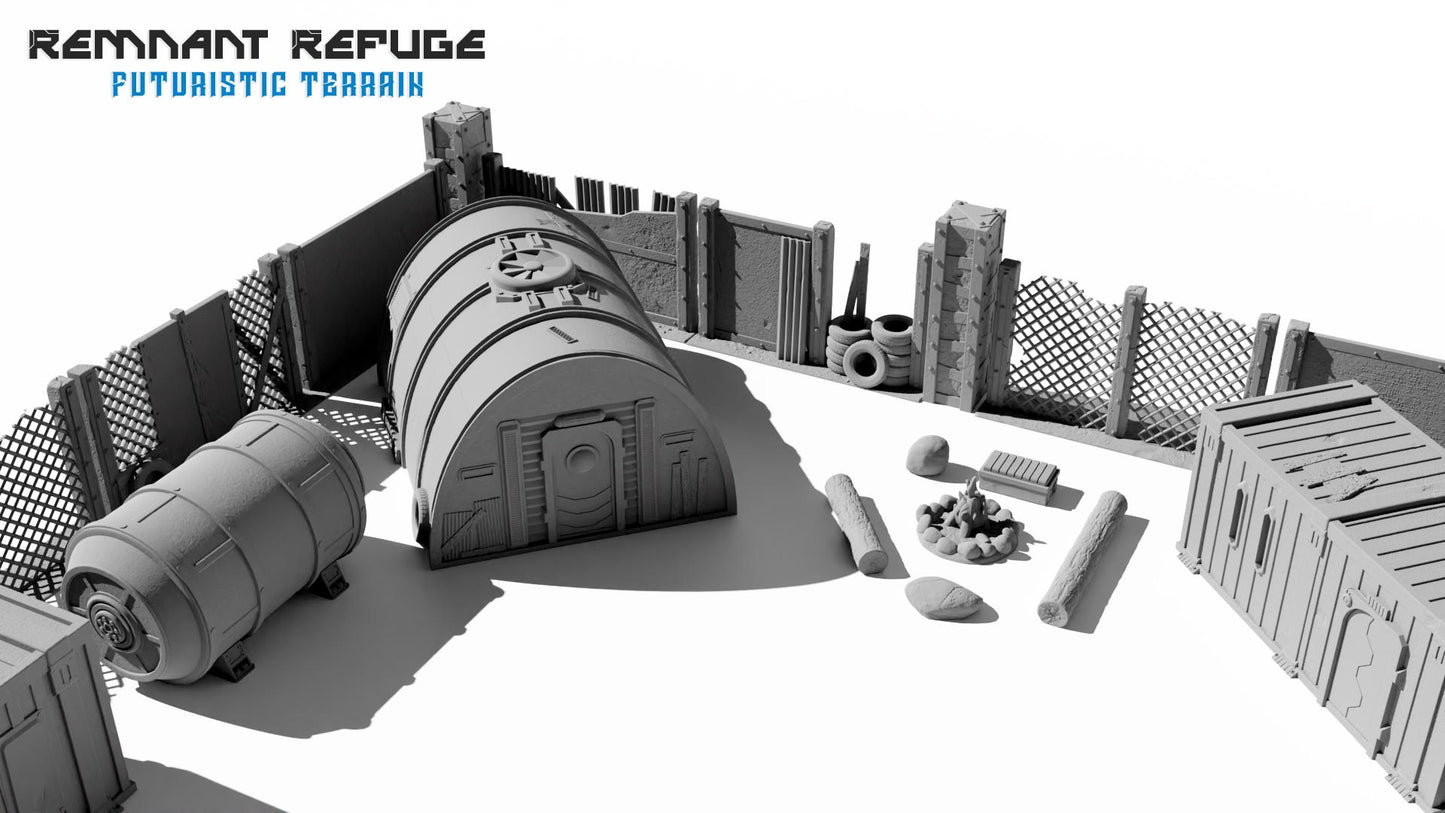 Remnant Refuge | Sci-Fi & Post-Apocalypse Wasteland Terrain | MTG Terrain & Scenery