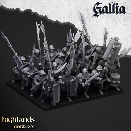 Gallia Men at Arms | Gallia Army Collection | Highland Miniatures