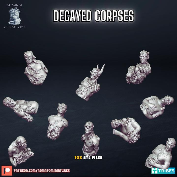 Plague Basing Bits | Decay & Corruption Wargaming Scatter | Admiral Apocalypse