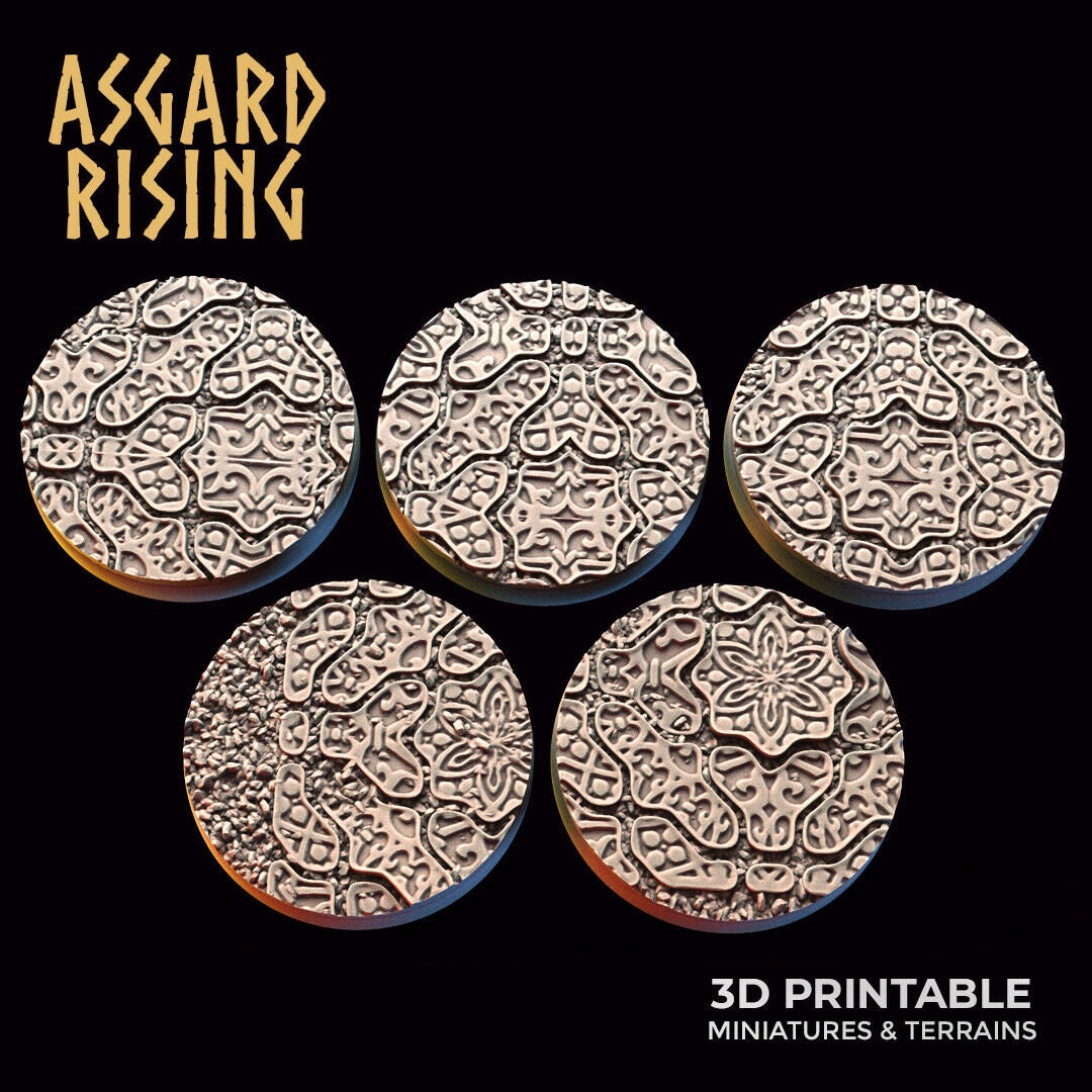 25mm Cobblestone Bases for Fantasy Wargaming