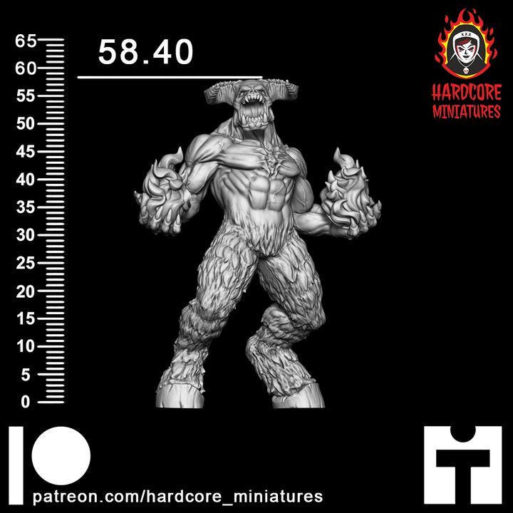 Hell Lord Space Demon | Alien Boss Creature Sci-Fi Wargaming Miniature | Hardcore Miniatures