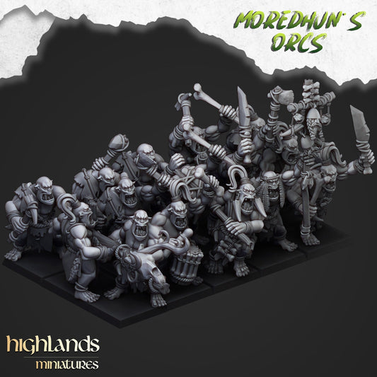 Moredhun's Cave Orc Warriors – Orc & Goblin Hand Weapon Infantry