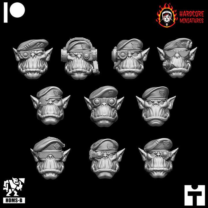 Modular Space Ork Kommando Add-On Packs | Arms, Heads & Accessories | Hardcore Miniatures