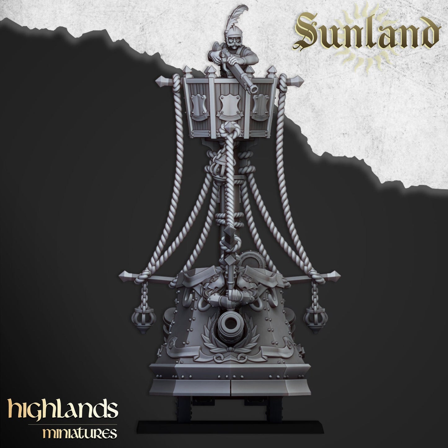 Sunland Ironclad Landship | Sunland Army Collection | Highland Miniatures