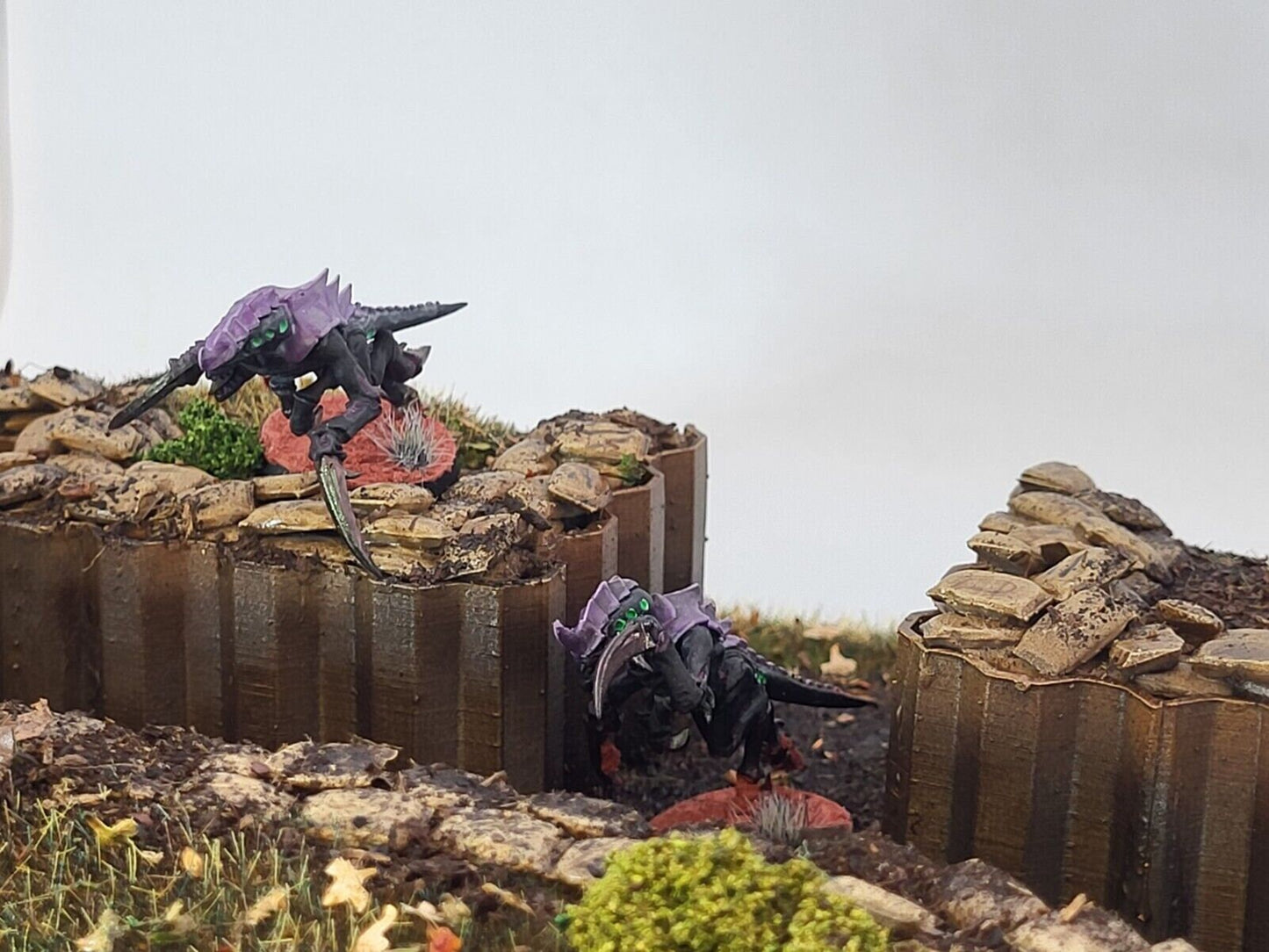 Hills with Fortifications for Modern & Sci-fi Wargaming