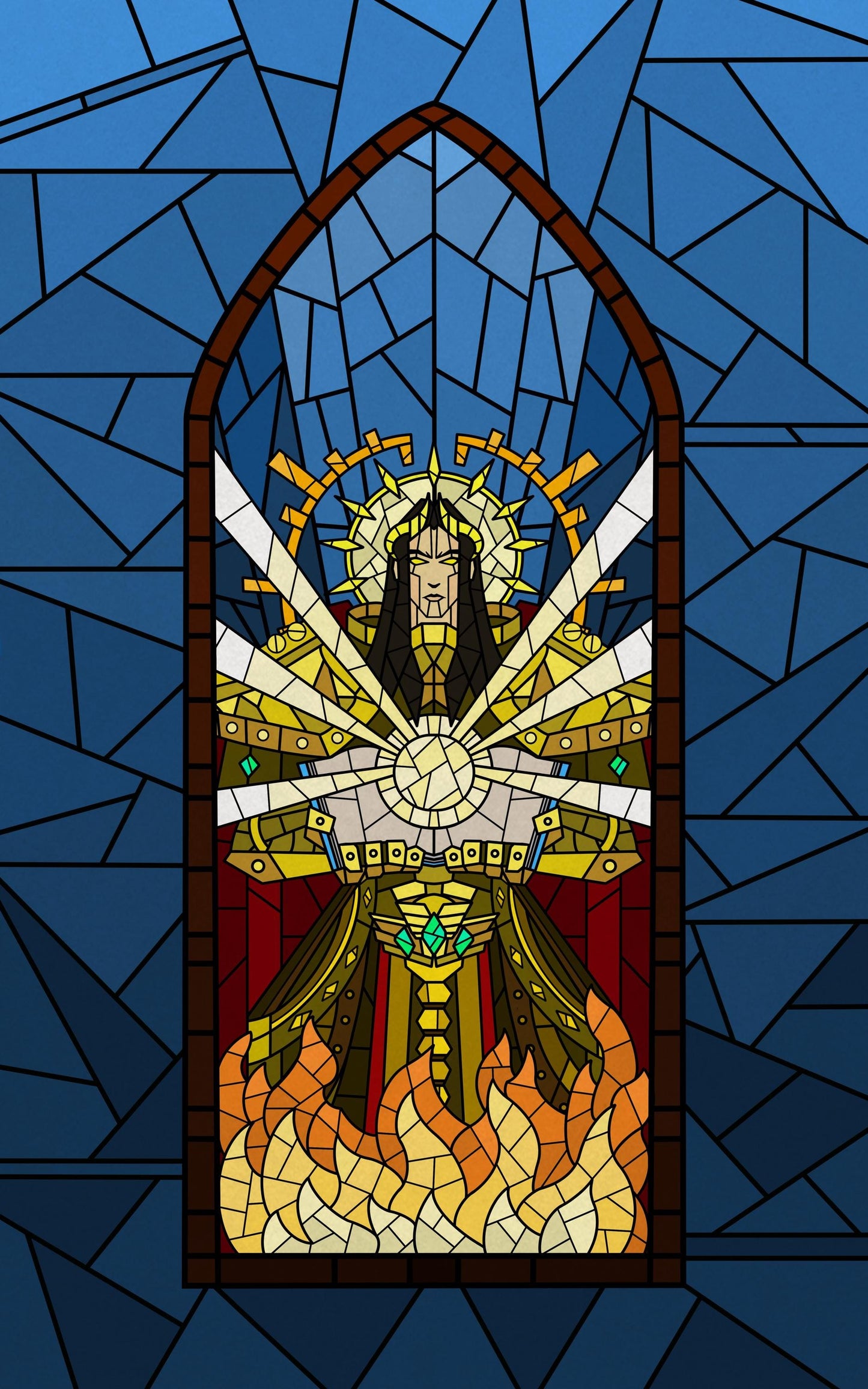 Gothic Stained Glass Walls for Wargaming Terrain building