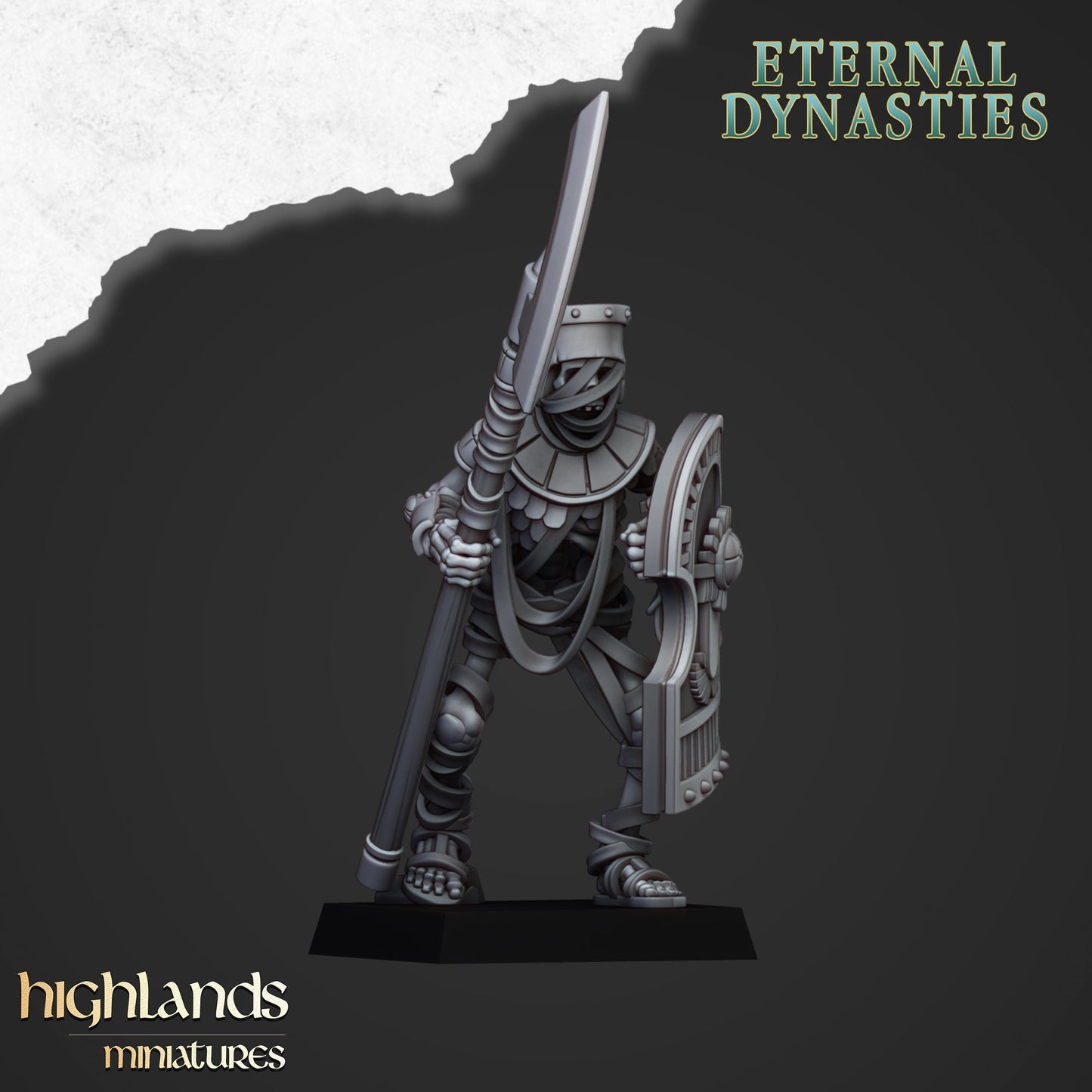 Eternal Dynasties Ancient Guard Warriors with Halberds