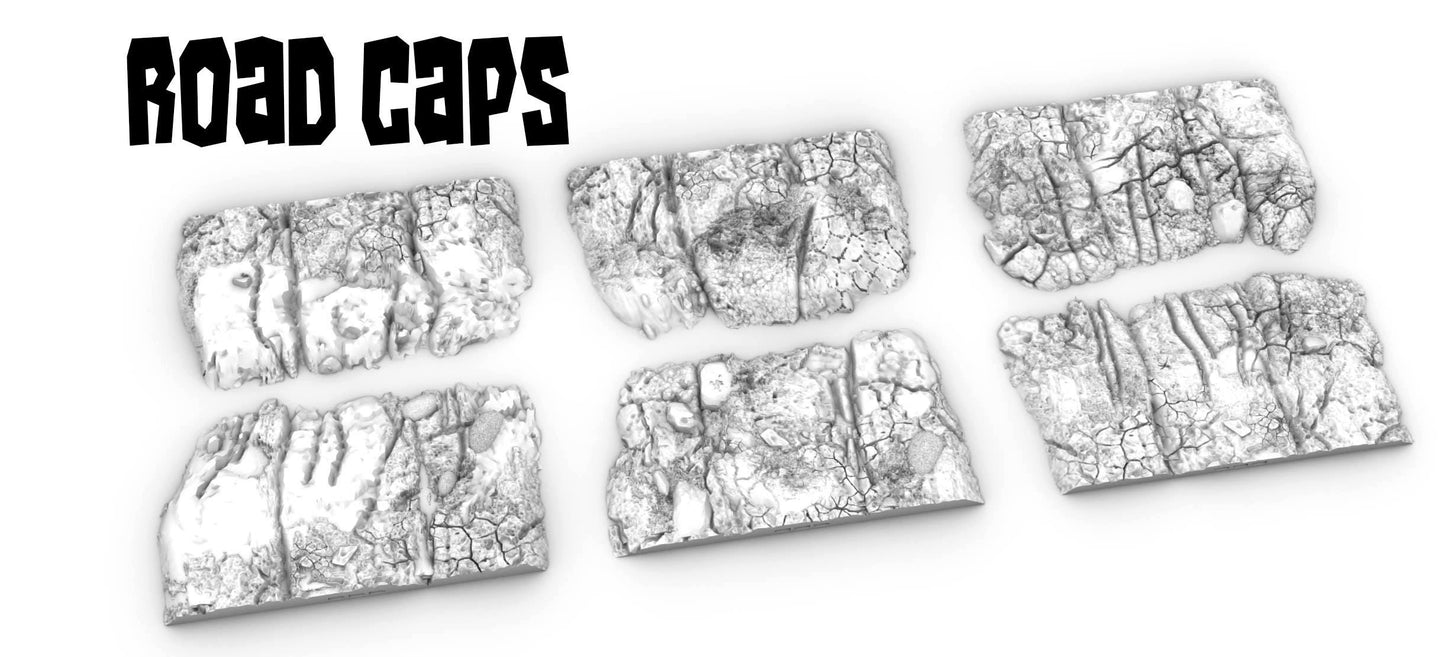 Modular Road Sections | WW1 WW2 Fantasy & Sci-Fi Wargaming Terrain | MTG Terrain & Scenery