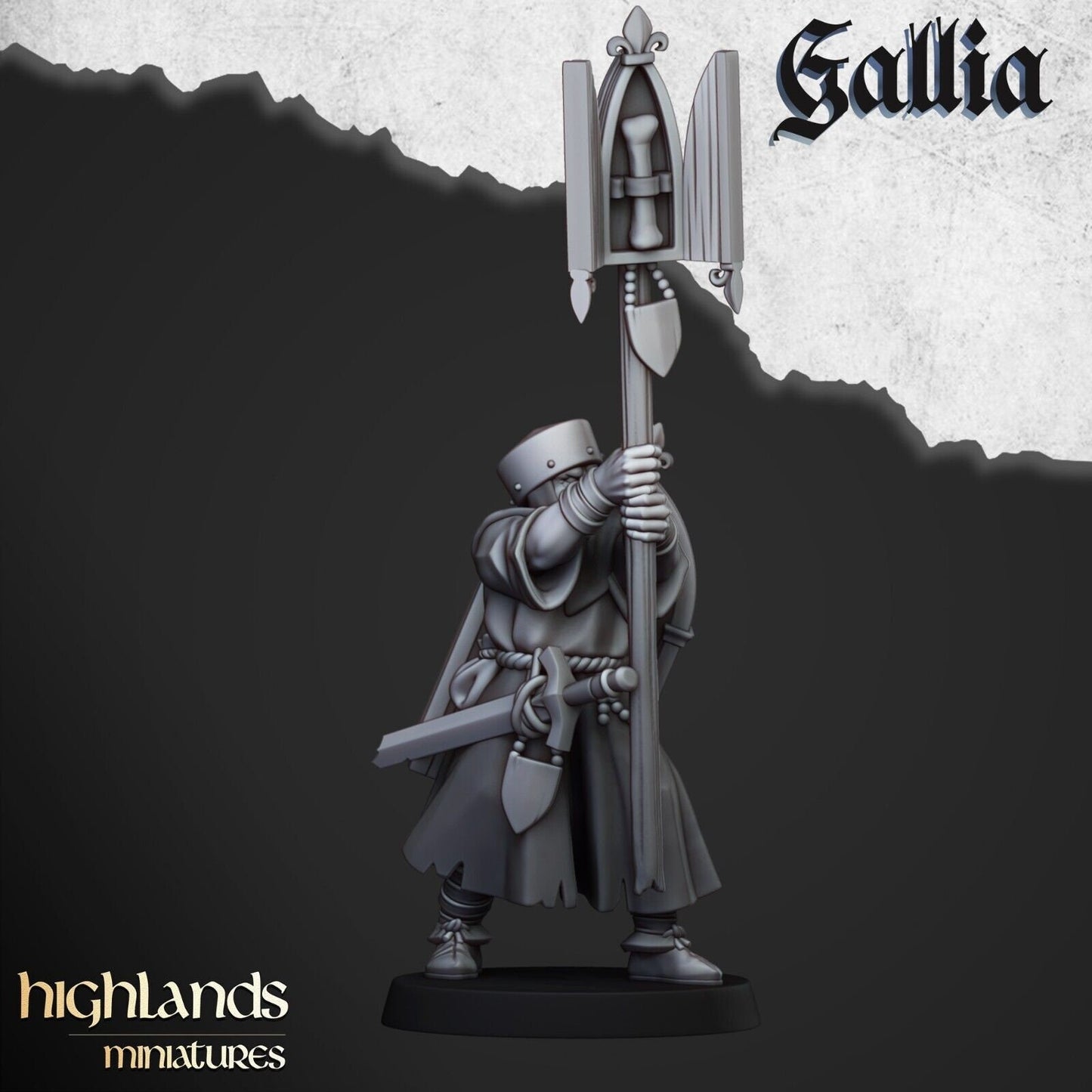 Reliquary with Pilgrims of Gallia | Gallia Army Collection | Highland Miniatures