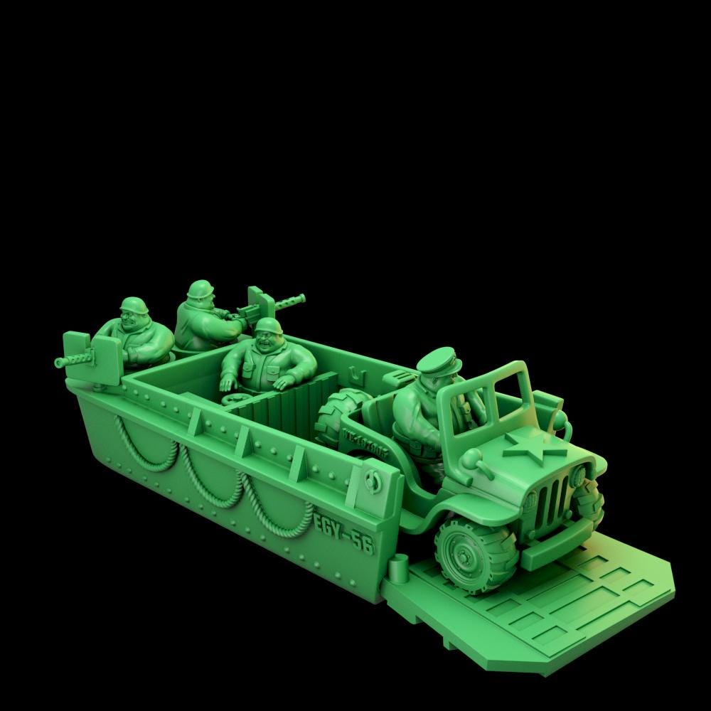 Wargaming Soldiers Easy Build Comic Alternatives FAT Army - Vehicles