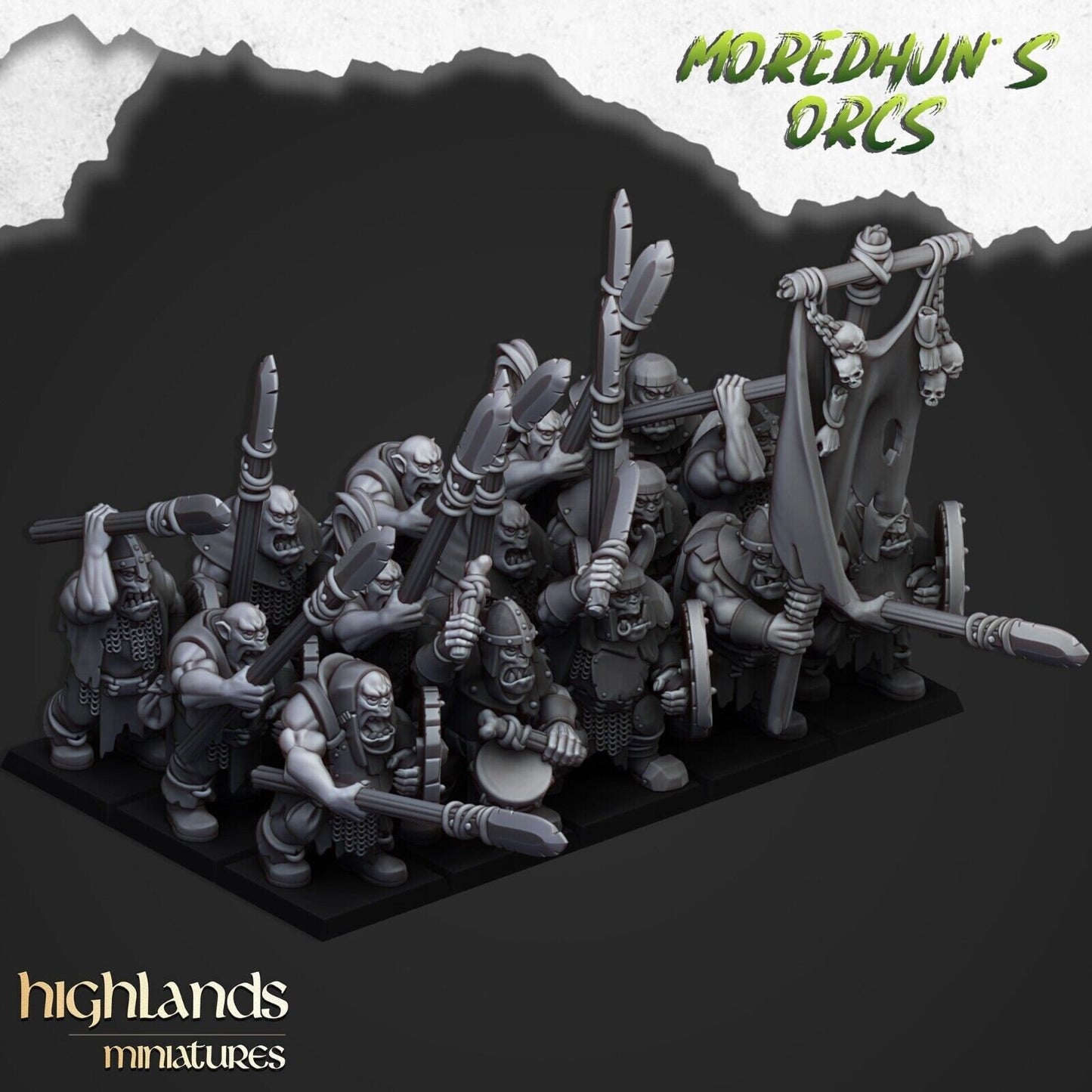 Moredhun's Orc Spear Warriors – Orc & Goblin Infantry Regiment