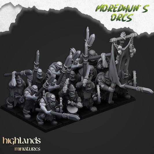 Moredhun's Orc Spear Warriors – Orc & Goblin Infantry Regiment