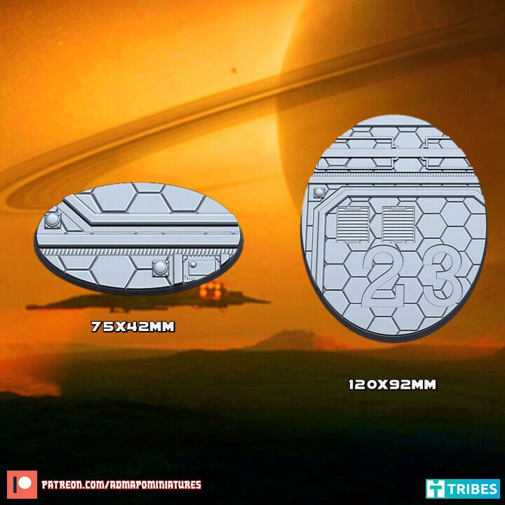 Space Port Scenic Bases | Sci-Fi Starport Wargaming Bases | Admiral Apocalypse