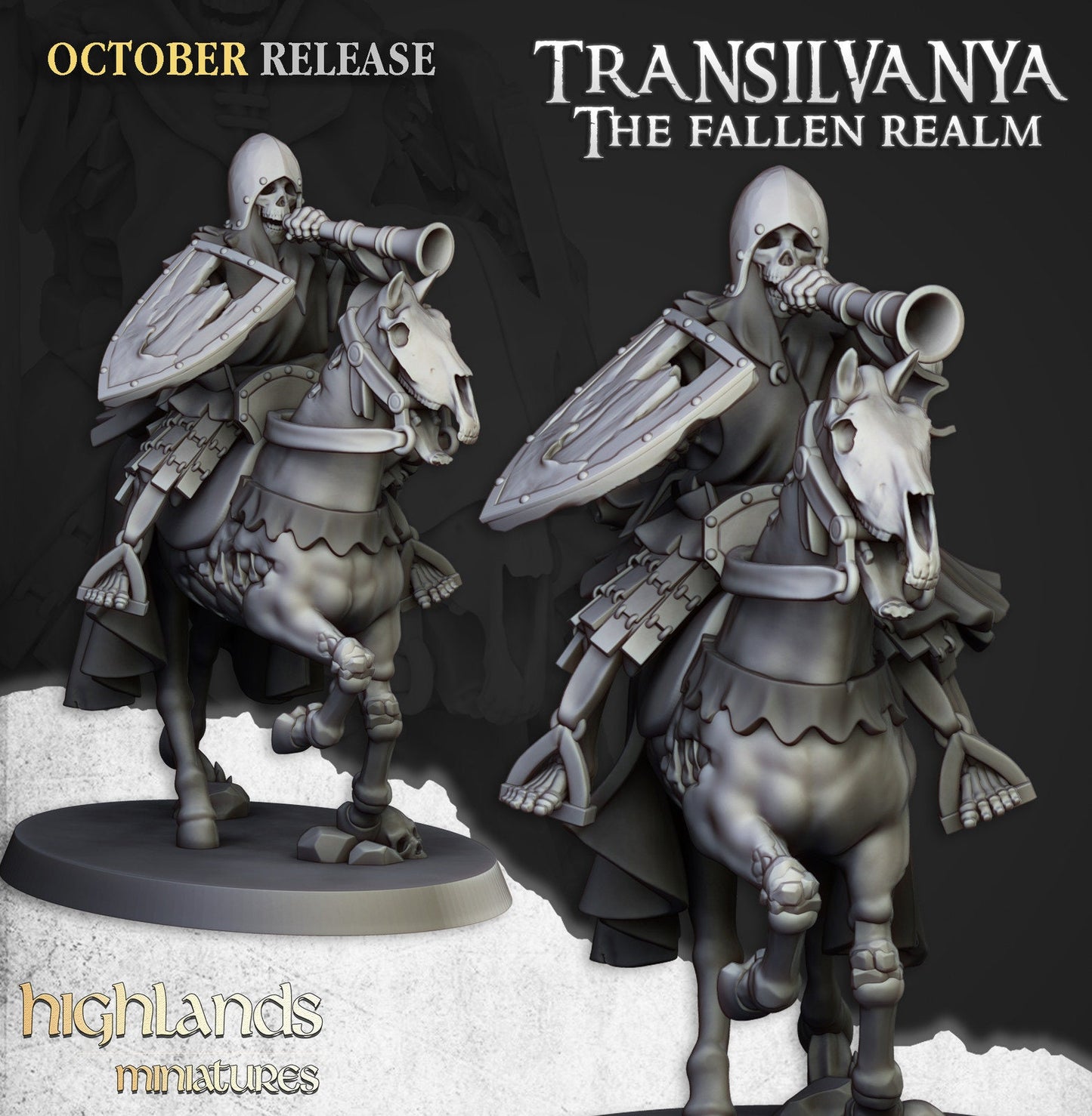 Transilvanya Mounted Skeleton Warriors | Transilvanya Army Collection | Highland Miniatures