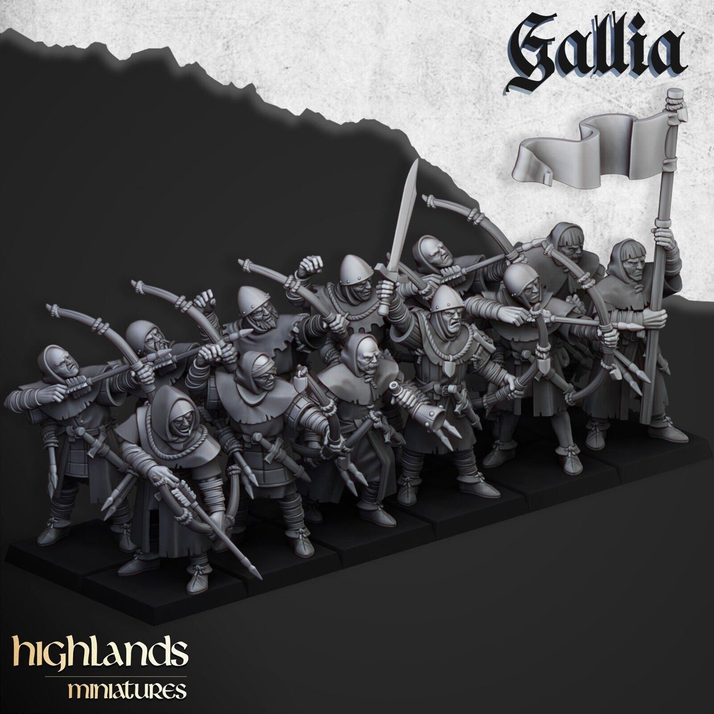 Archers of Gallia | Gallia Army Collection | Highland Miniatures