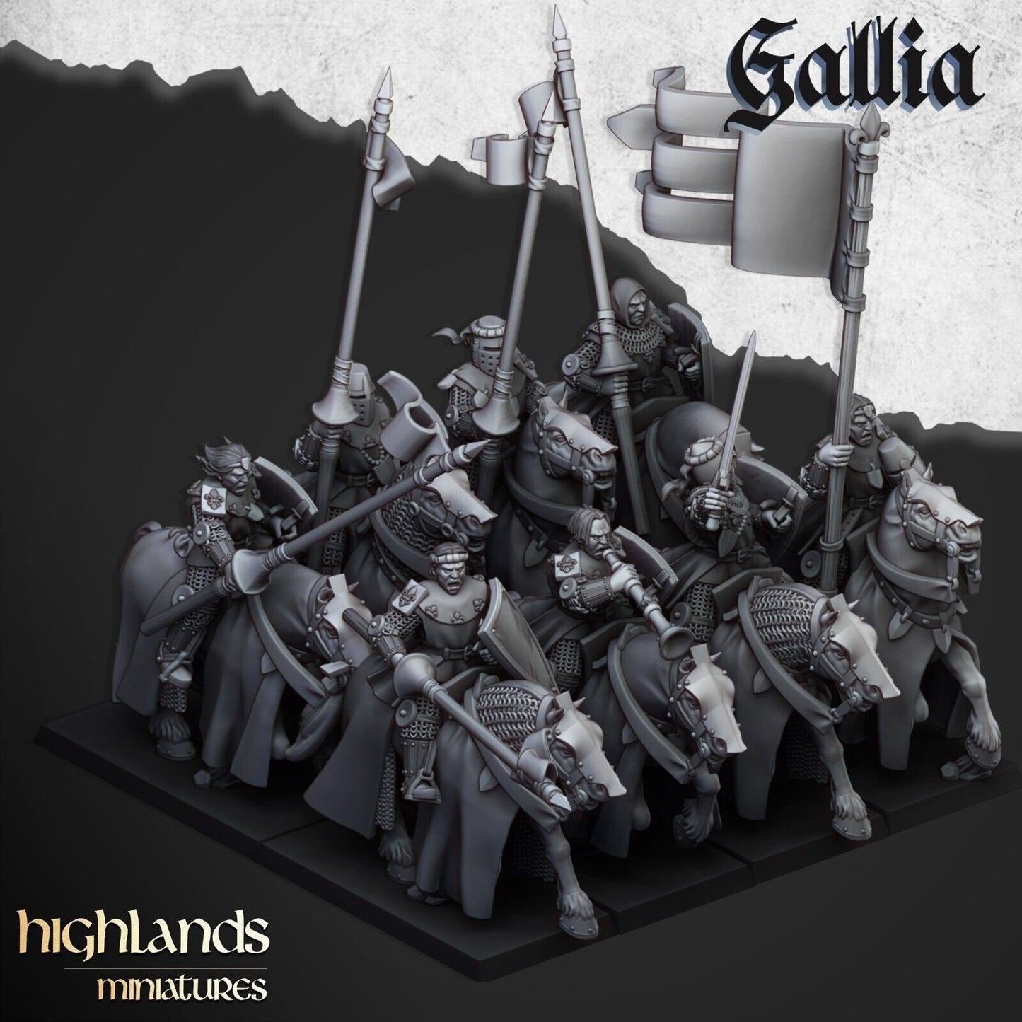 Young Knights of Gallia | Gallia Army Collection | Highland Miniatures