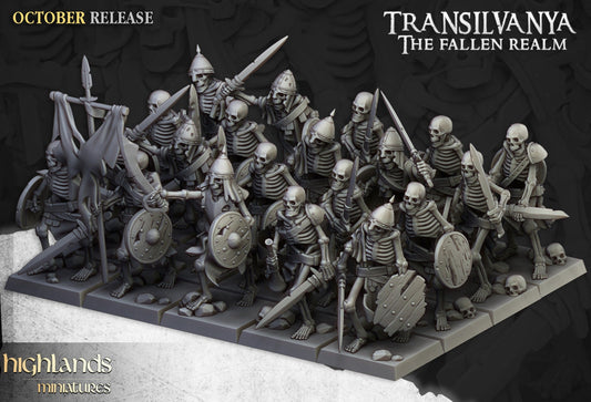 Transilvanya Skeleton Warriors | Transilvanya Army Collection | Highland Miniatures