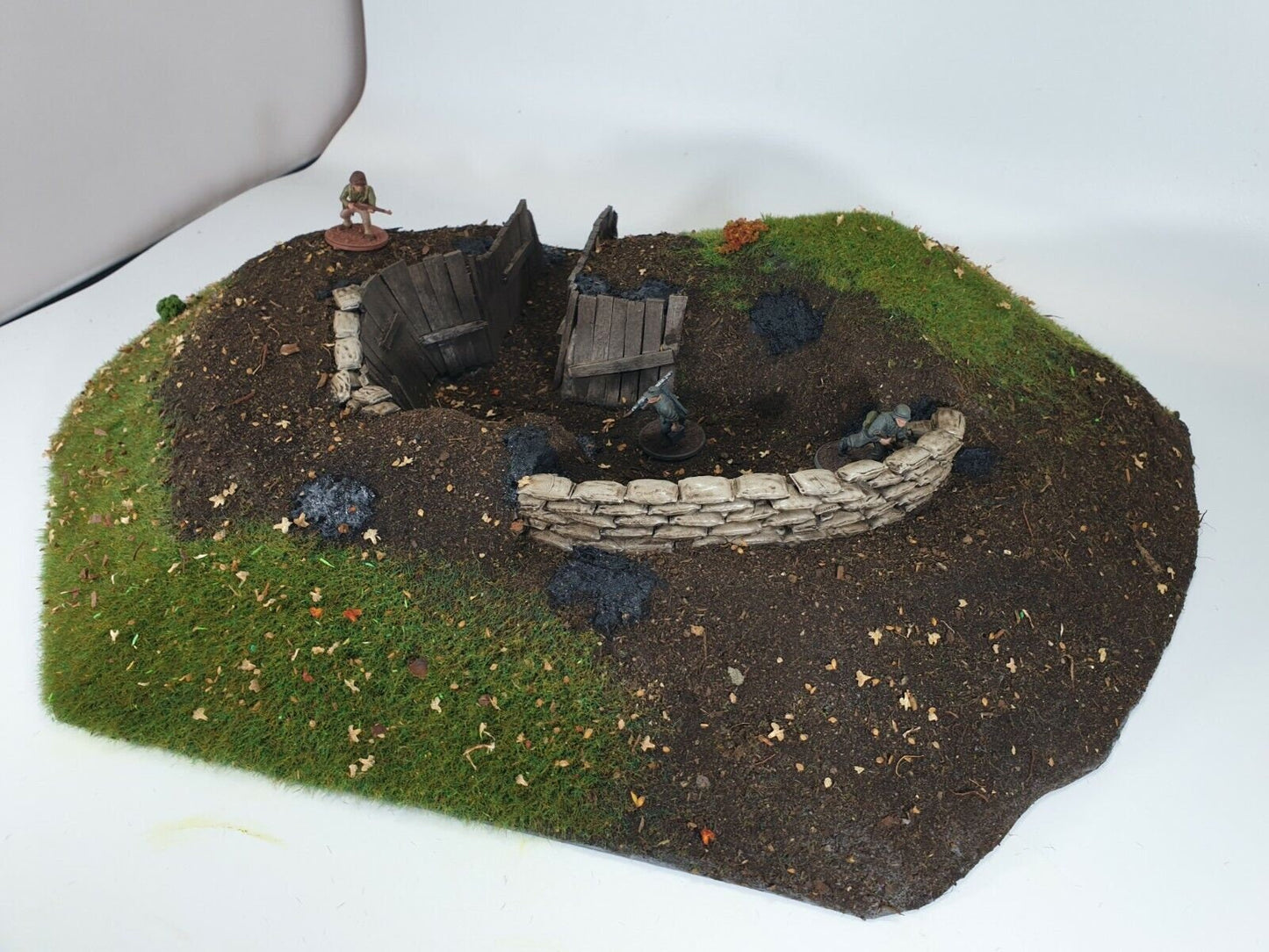 Hills with bunkers and trenches for WW2 Wargaming