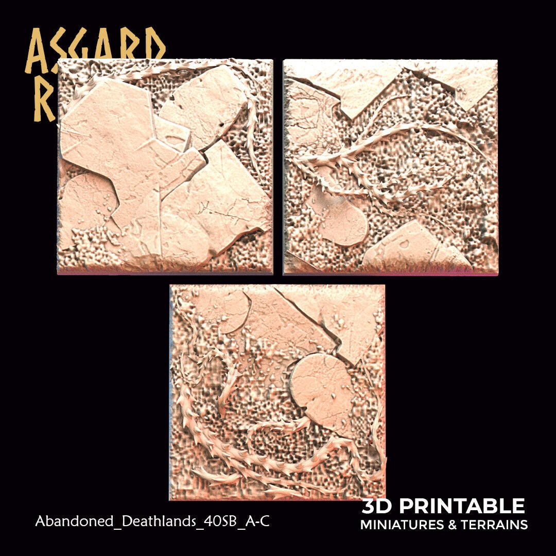 Stone Path 40mm bases for Fantasy Wargaming