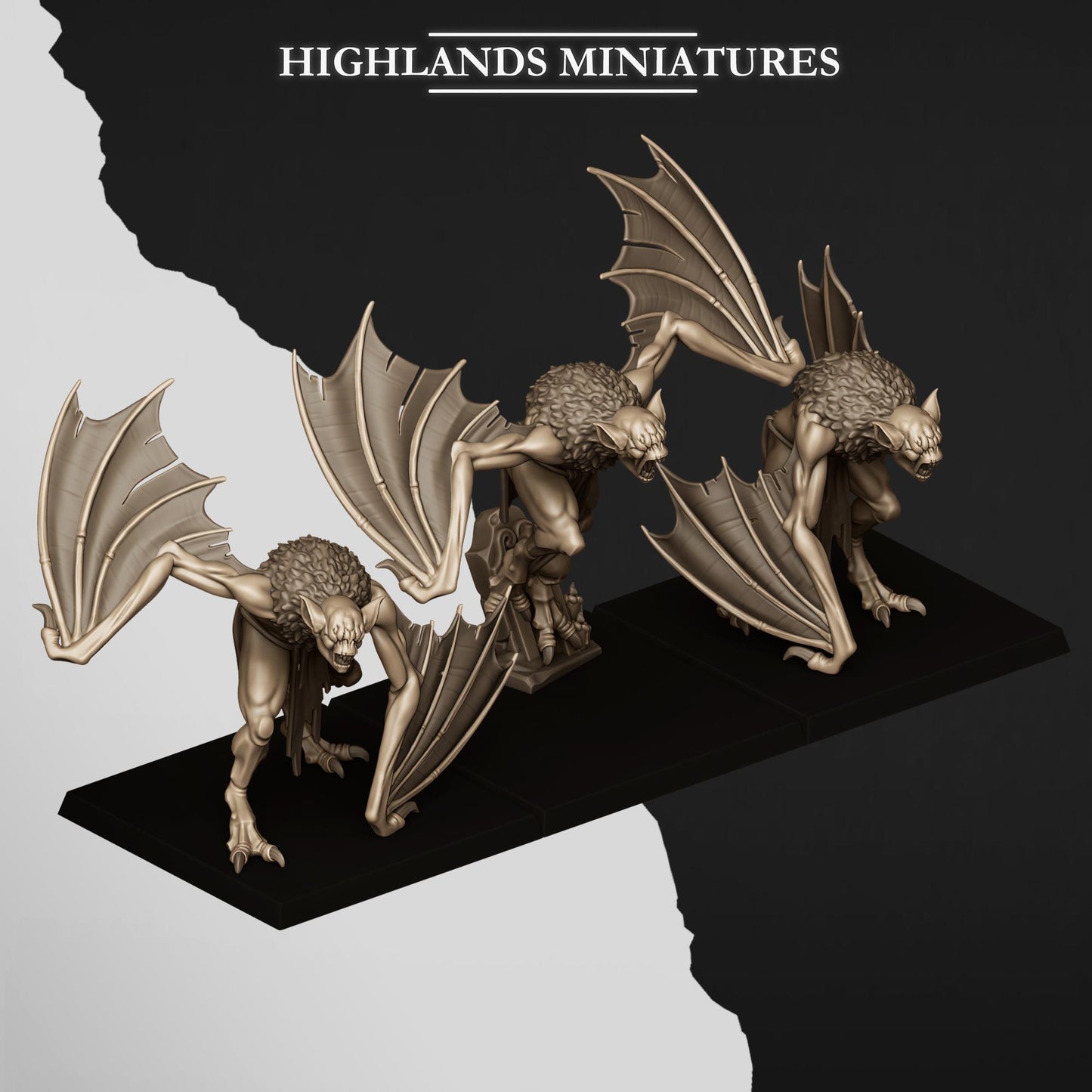 Undead Crypt Bats for Fantasy Wargaming