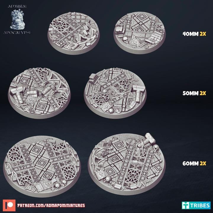 Gothic Cathedral Scenic Bases | Dark Fantasy Wargaming Bases | Admiral Apocalypse