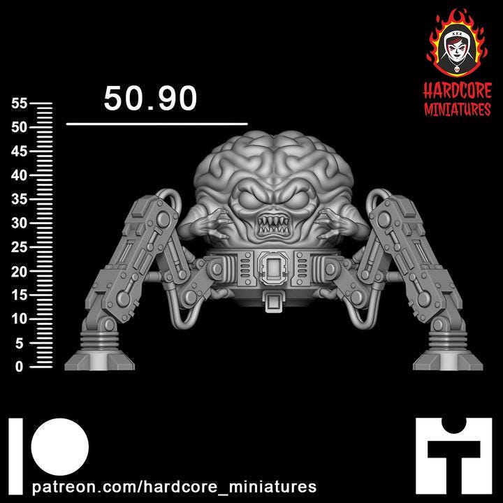 Arachno Brain Demon | Alien Horror Sci-Fi Wargaming Miniature | Hardcore Miniatures