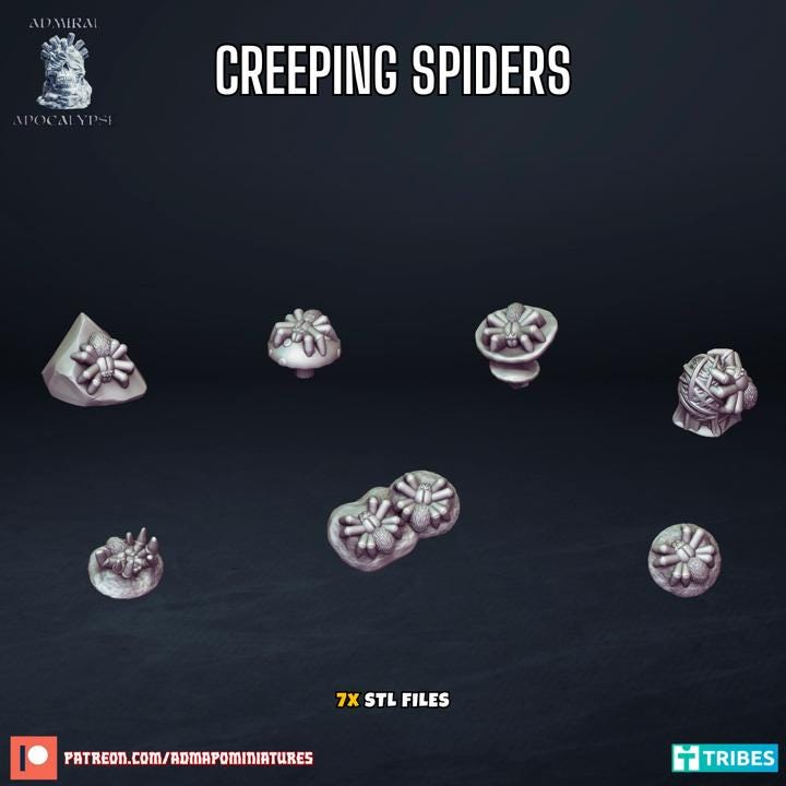 Creepy Scatter & Basing Bits | Dark Fantasy Horror Wargaming Terrain | Admiral Apocalypse